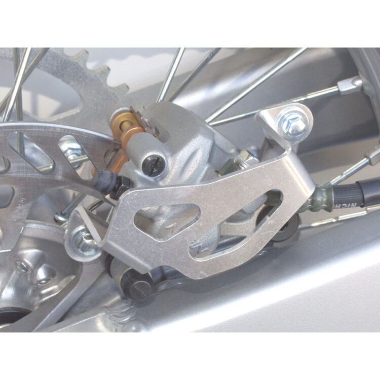 ALUM REAR CALIPER GUARD KX/KDX/KLX Kawasaki Suzuki KLX250S KLX300R KX250 KDX 200 KDX 220R KX125 KX500 KLX250R KDX 250 KX250F KX450F RM65 1989-2014