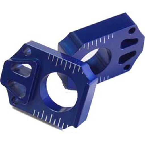 AXLE BLOCK (BLUE) Kawasaki Suzuki KX250F KX450F KLX450R KX250 KX125 RMX450Z RM-Z250 RM-Z450 2003-2016