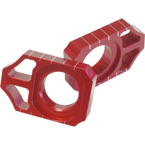 AXLE BLOCK (RED) Kawasaki Suzuki KX250F KX450F KLX450R KX250 KX125 RMX450Z RM-Z250 RM-Z450 2003-2016