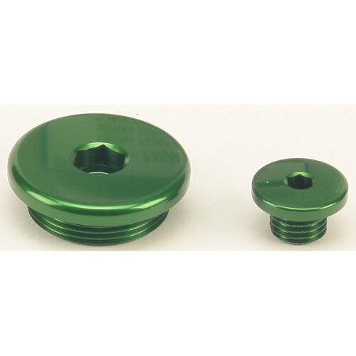 ENGINE PLUGS GREEN Kawasaki KX250F KX450F KLX450R 2008-2019