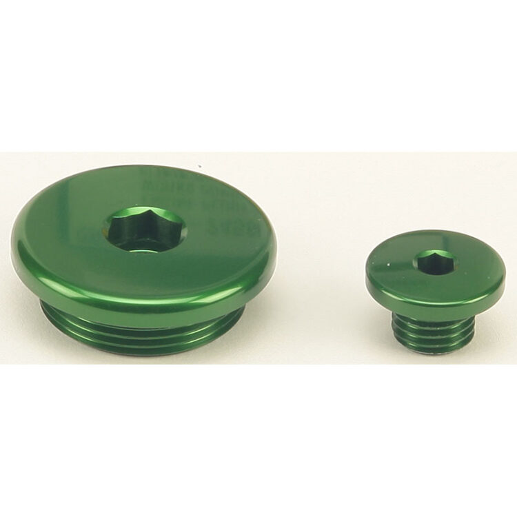 ENGINE PLUGS GREEN Kawasaki KX250F KX450F 2019-2021