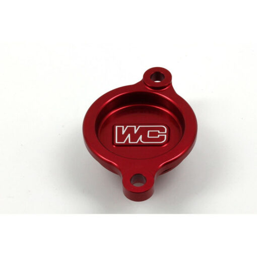 OIL FILTER COVER RED  Honda CRF450RX CRF450R CRF450R W.E. 2017-2024