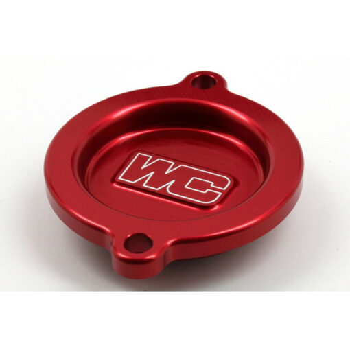 OIL FILTER COVER RED KTM/HUS/GAS Husqvarna KTM FE 501S 500 XCF-W FC 450 FE 450 FE 501 500 EXC-F 450 SX-F 450 XCF-W 450 XC-F 2012-2016