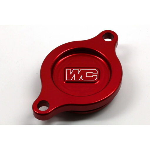 OIL FILTER COVER RED  Suzuki RM-Z250 2007-2024