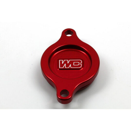OIL FILTER COVER RED  Suzuki RM-Z450 2005-2022