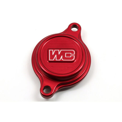OIL FILTER COVER RED  Yamaha YZ250FX YZ450FX YZ250F YZ450F WR250F WR450F 2010-2023