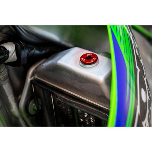 RADIATOR PLUG RED /KAW Honda Kawasaki CRF450R CRF250R KX250F KX450F CRF450X CRF450L 2013-2019