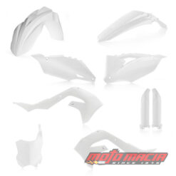 FULL PLASTIC KIT WHITE Kawasaki KX250X KX450X KX250F KX450F 2019-2024
