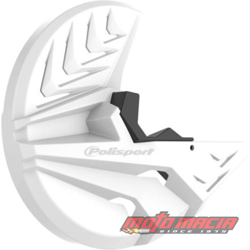 DISK/FORK PROTECTOR WHITE/BLACK Honda CRF450RX 2017-2023 Honda CRF450R 2015-2023 Honda CRF250R 2015-2023 Honda CRF450R W.E. 2019-2023 Honda CRF250RX 2019-2023