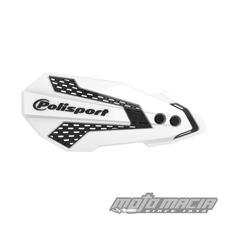 MX FLOW HANDGUARDS WHITE/BLACK Kawasaki KX250X 2021-2024 Kawasaki KX250F 2019-2024 Kawasaki KX450F 2019-2023 Kawasaki KX450X 2021-2023