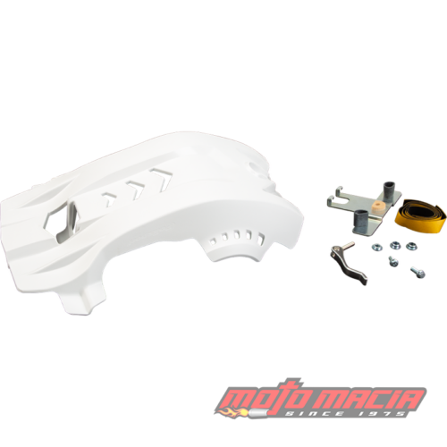 FORTRESS SKID PLATE WHITE HUS Husqvarna FE 501 2020-2023 Husqvarna FX 350 2017-2022 Husqvarna FC 250 2016-2022 Husqvarna FC 350 2016-2022 Husqvarna FE 250 2017-2023 Husqvarna FE 350 2017-2023 Husqvarna FX 450 2019-2022 Husqvarna FC 450 2019
