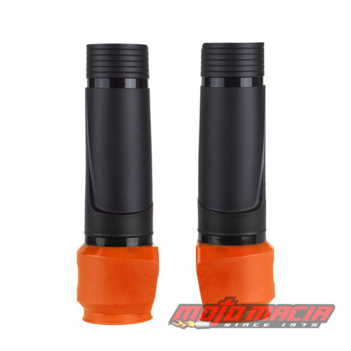 UPPER FORK W/CLAMP PROTECTOR BLACK/ORANGE