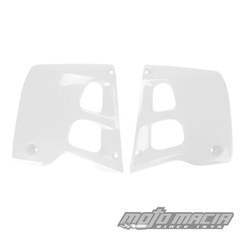 RADIATOR SCOOPS CR125/250 WHITE Honda CR125R 1991-1992 Honda CR250R 1990-1991