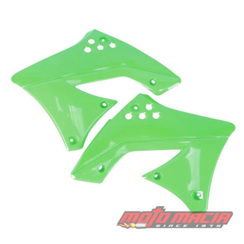 RADIATOR SCOOPS KLX110 GREEN Kawasaki KLX110 2010-2020 Kawasaki KLX110L 2010-2020 Kawasaki KLX110R 2021-2025 Kawasaki KLX110R L 2021-2025