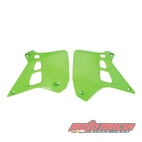 RADIATOR SCOOPS KX125 GREEN Kawasaki KX125 1990-1991
