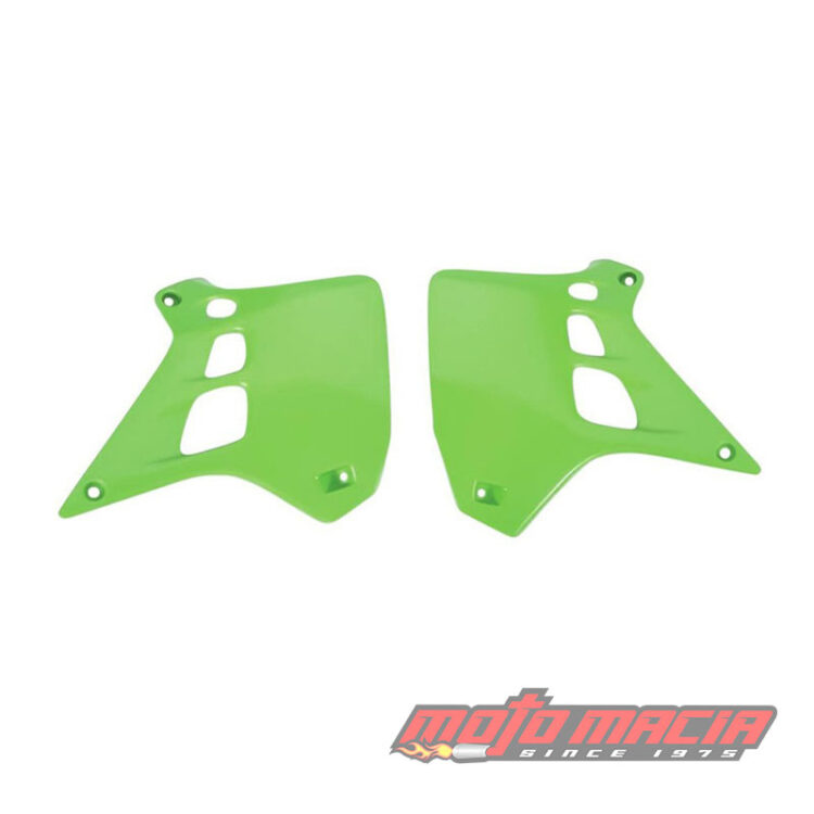 RADIATOR SCOOPS KX250 GREEN Kawasaki KX250 1990-1991