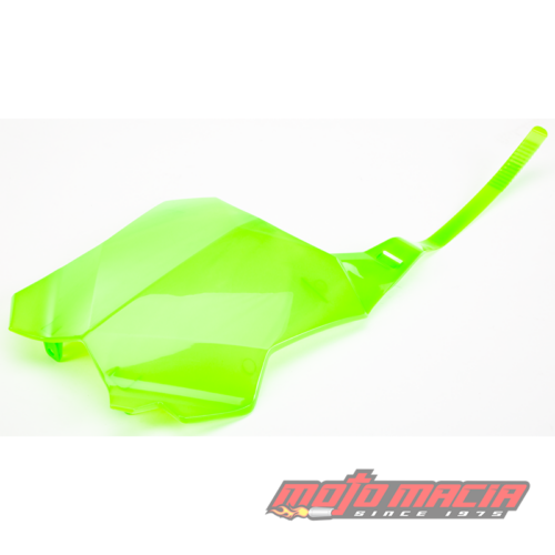 NUMBER PLATE LIME GREEN  Kawasaki KX250F 2017-2024 Kawasaki KX450F 2016-2024 Kawasaki KX250X 2021-2024