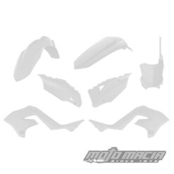 PLASTIC RESTYLING KIT WHITE  Kawasaki KX250 KX125 2003-2007