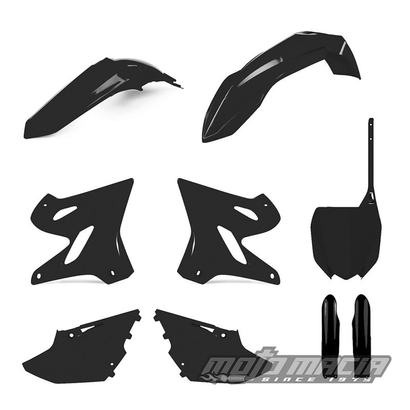 FULL PLASTIC KIT BLACK Yamaha YZ250 2021-2021 Yamaha YZ125 2021-2021