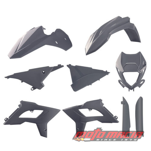 RESTYLE KIT W/FORK GUARDS BETA NARDO GREY Beta 390 RR 2015-2017 Beta 430 RR 2015-2017 Beta 480 RR 2015-2017 Beta 250 RR (2T) 2013-2017 Beta 350 RR 2013-2017 Beta 400 RR 2013-2014 Beta 450 RR 2013-2014 Beta 498 RR 2013-2014 Beta 300 RR (2T)