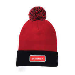 FACTORY EFFEX HONDA BEANIE WITH POM / RED-BLACK OS