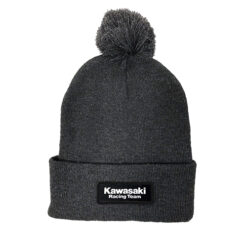 FACTORY EFFEX KAWASAKI BEANIE WITH POM / CHARCOAL OS