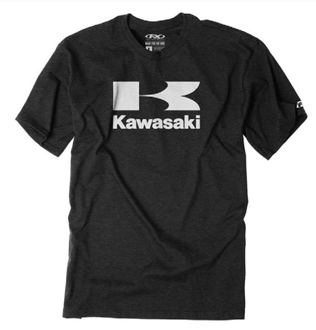 FACTORY EFFEX KAWASAKI FLYING K T- SHIRT / HTHR CHARCOAL