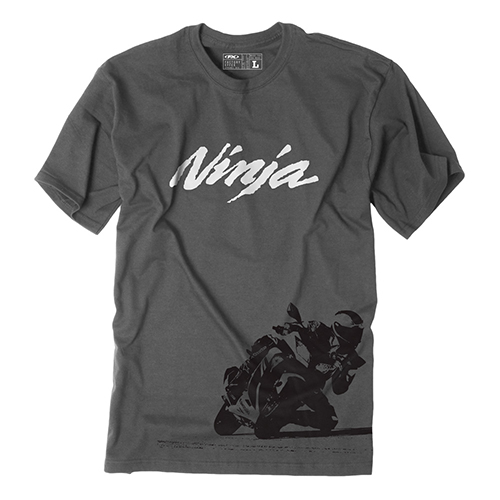 FACTORY EFFEX KAWASAKI NINJA RIDER  T- SHIRT / CHARCOAL