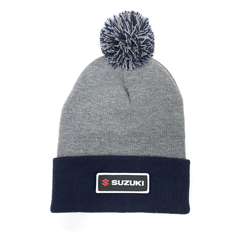 FACTORY EFFEX SUZUKI BEANIE WITH POM /NAVY OS