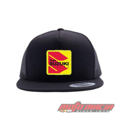 FACTORY EFFEX SUZUKI RACING SNAPBACK HAT / BLACK-GREY MESH OS