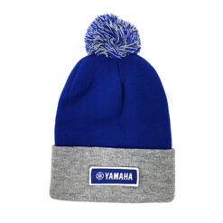 FACTORY EFFEX YAMAHA BEANIE WITH POM / ROYAL-GRAY OS