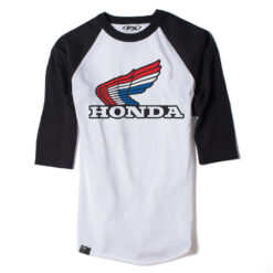 FX HONDA VINTAGE BASEBALL T-SHIRT / WHITE-BLACK