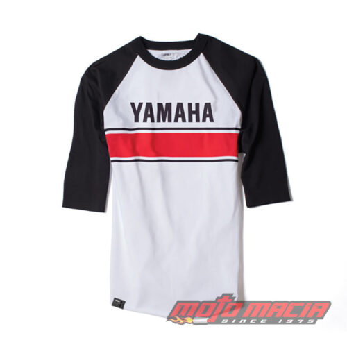 FX YAMAHA VINTAGE BASEBALL T-SHIRT / WHITE-BLACK