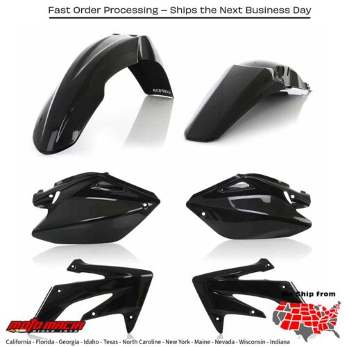 PLASTIC KIT BLACK Honda CRF250R 2004-2005