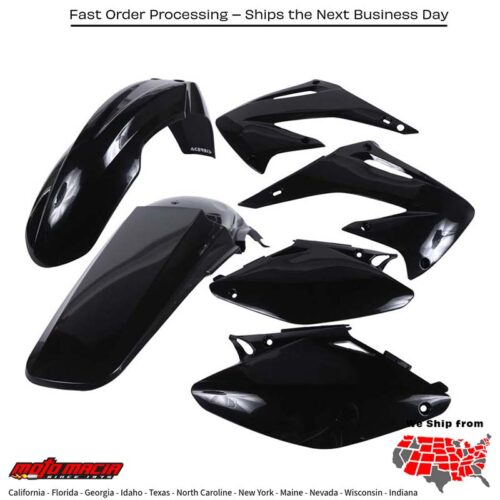 PLASTIC KIT BLACK Honda CR125R 2004-2007 Honda CR250R 2004-2007