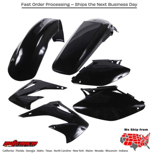 PLASTIC KIT BLACK Honda CR125R 2002-2003 Honda CR250R 2002-2003