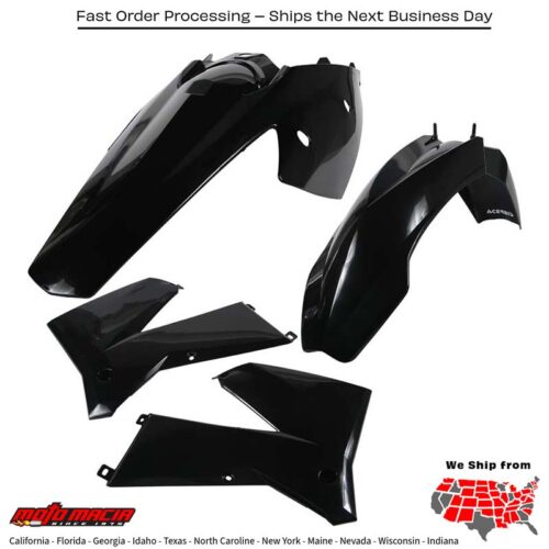 PLASTIC KIT BLACK KTM 250 SX 250 SX-F 450 SX-F 525 SX 4-Stroke 125 SX 150 SX 2005-2006