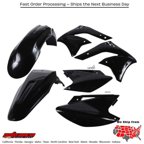 PLASTIC KIT BLACK Kawasaki KX250F 2006-2008