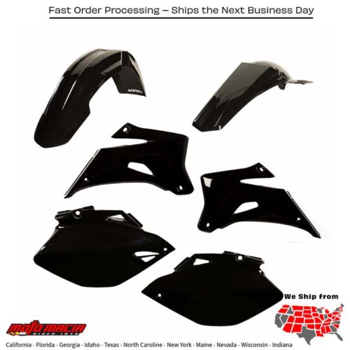 PLASTIC KIT BLACK Yamaha YZ250F YZ450F 2006-2009