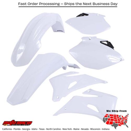 PLASTIC KIT WHITE Yamaha YZ250F YZ450F 2006-2009