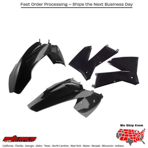 PLASTIC KIT BLACK KTM 400 EXC 4-Stroke 525 EXC 4-Stroke 250 EXC 250 EXC-F 300 EXC 450 EXC-F 500 EXC-F 2005-2007