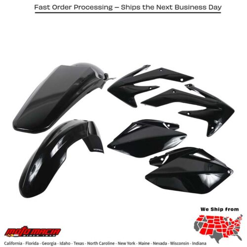 PLASTIC KIT BLACK Honda CRF250R 2006-2009