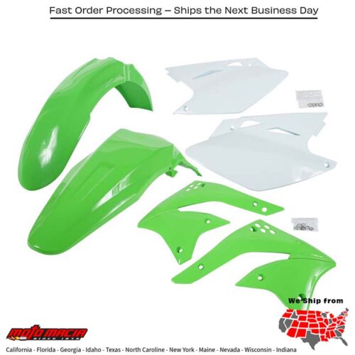 PLASTIC KIT GREEN Kawasaki KX450F 2006-2008