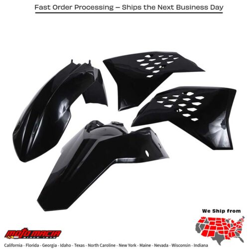 PLASTIC KIT BLACK KTM 250 SX 2007-2010 KTM 250 SX-F 2007-2010 KTM 250 XC 2008-2011 KTM 250 XC-W 2008-2011 KTM 300 XC 2008-2011 KTM 300 XC-W 2008-2011 KTM 450 SX-F 2007-2010 KTM 450 XCF-W 2008-2010 KTM 530 XC-W 4-Stroke 2008-2010 KTM 200 Xc 2008-2009 KTM 45