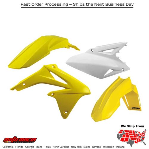 PLASTIC KIT YELLOW Suzuki RM-Z450 2008-2017