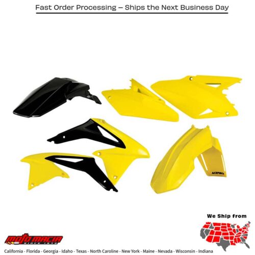 PLASTIC KIT YELLOW Suzuki RM-Z450 2008-2017