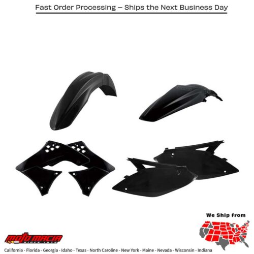 PLASTIC KIT BLACK Kawasaki KX450F 2009-2011