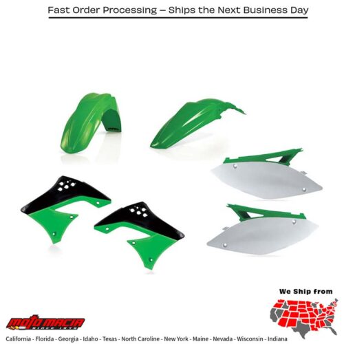 PLASTIC KIT GREEN Kawasaki KX450F 2009-2011
