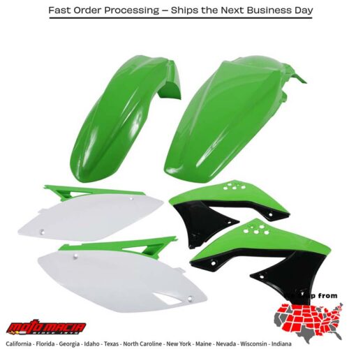 PLASTIC KIT GREEN Kawasaki KX450F 2009-2011