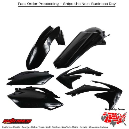 PLASTIC KIT BLACK Honda CRF450R 2009-2012 Honda CRF250R 2010-2013